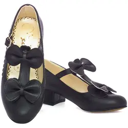 کفش دخترانه پاشنه دار مدل BUTTERFLY مشکی