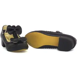 کفش دخترانه پاشنه دار مدل BUTTERFLY مشکی