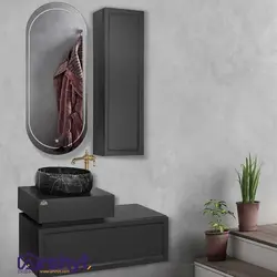 ست آینه و باکس روشویی مدل پائولا