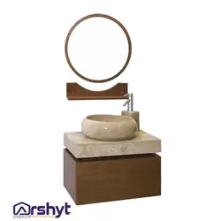 ست کابینت روشویی آینه آردیل چوب
