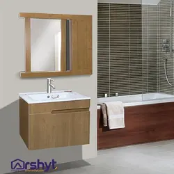 ست آینه و باکس روشویی مدل نارسیس (چوب)