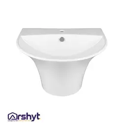 روشویی پایه سرخود مروارید مدل سیلویا ۶۰