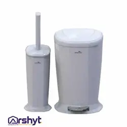 برس توالت و سطل زباله پدالی ورونا