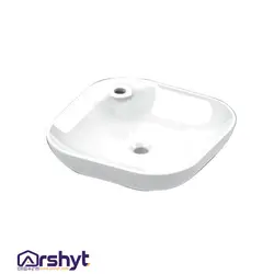 روشویی روکابینتی چینی کرد مدل آنتوریوم با پایه شیر دار