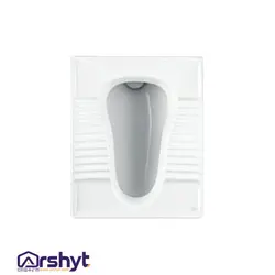 توالت زمینی چینی کرد تخت آرین ریم لس درجه ۱