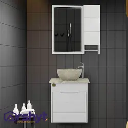 ست آینه و باکس روشویی آرتا سفید