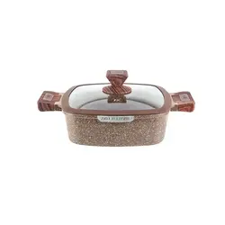 ماهیتابه زیو مدل Z-8352 مربعی در چهار سایز مختلف - ژینال