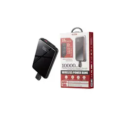 پاور بانک (شارژر همراه) بی سیم ریمکس مدل RPP-105-⚡ ژینال