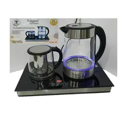 چای ساز روگن مدل RU-1520 شیشه ای با صفحه لمسي داراي نمايشگر ✔ - فروشگاه ژینال