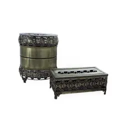 سطل زباله و جا دستمال کاغذی کد 220 - فروشگاه ژینال