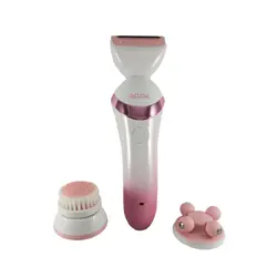 ست ماشین اصلاح بدن، ماساژور و برس پاکسازی صورت روزیا HB6008 - فروشگاه ژینال