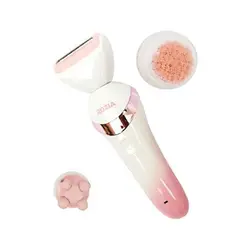 ست ماشین اصلاح بدن، ماساژور و برس پاکسازی صورت روزیا HB6008 - فروشگاه ژینال