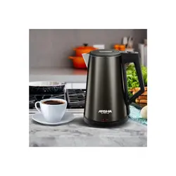 کتری برقی استیل مشکی عرشیا EK133-2722❤ - فروشگاه ژینال