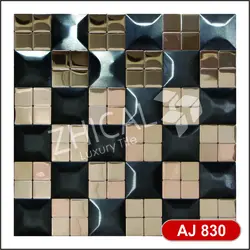 کاشی استیل مشکی مسی aj830