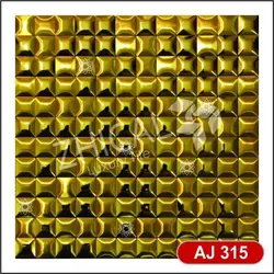 کاشی استیل طلای براق و خشدار aj8302