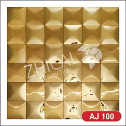 کاشی استیل طلایی  aj100