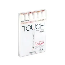 تاچ ماژیک براش ست پوست روشن 6 تایی (Skin Tones Light)