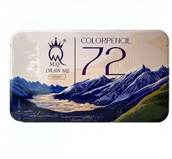 مدادرنگی ام کیو 72 رنگ جعبه فلزی