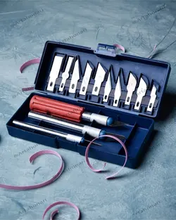 کاتر قلمی با 13 سر مختلف