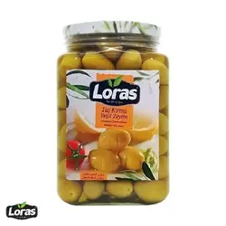 زیتون سبز با هسته لوراس900گرم