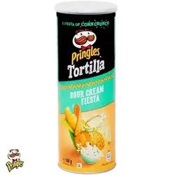 چیپس پیاز ماست موسیر ذرت پرینگلز مدلsour cream fiesta