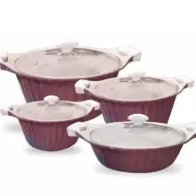 سرویس قابلمه گرانیتی 8 پارچه ماراتون