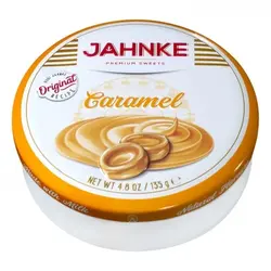 آب نبات فلزی با طعم کارامل Jahnke CARAMELPERMIUM SWEETS 135g