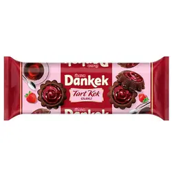 کیک دونات  شکلاتی با ژله توت فرنگی دانکیک اولکر ulker DANKEK