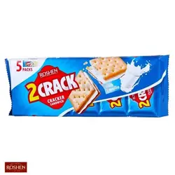 بیسکوییت کراکر با مغز شیروانیلی ۲۳۵ گرم روشن roshen