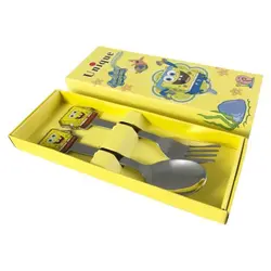 قاشق چنگال کودک یونیک طرح باب اسفنجی