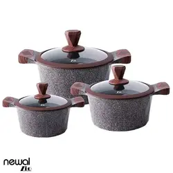 سرویس قابلمه گرانیتی 6 پارچه زیو مدل Z-8170-28