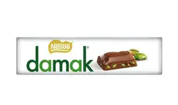شکلات تلخ با مغز پسته 30 گرمی داماک damak