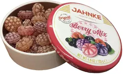 آب نبات فلزی با طعم تمشک Jahnke BERRY CANDY Mix135g