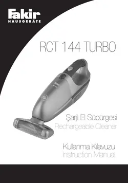 جارو شارژی دسته دار فکیر RCT 144 TURBO