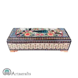 قلمدان خاتم کاری طرح گل