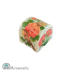 جعبه جواهر طرح گل و مرغ