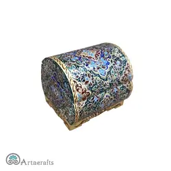 جعبه استخوانی طرح تذهیب - صنایع دستی فلاحی | انواع هدایای هنری