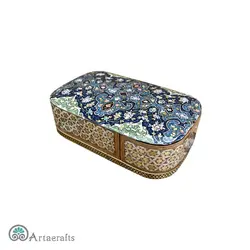 جا کارتی خاتم کاری تذهیب - صنایع دستی فلاحی | انواع هدایای هنری