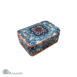 جعبه کبریتی کشویی طرح تذهیب - صنایع دستی فلاحی | انواع هدایای هنری