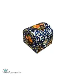 جعبه جواهر گل و مرغ و تذهیب - صنایع دستی فلاحی | انواع هدایای هنری