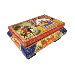 جعبه جواهر طرح هرات و گل و مرغ