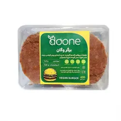 برگر وگان دونه doone وزن ۴۰۰ گرم