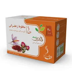 دمنوش گیاهی مخلوط زعفران هوتی وزن 16 گرم