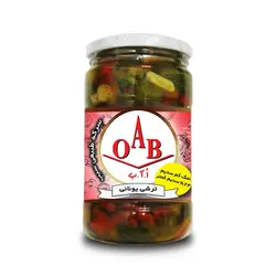 سالاد ترشی يونانی اُ.آ.ب OAB وزن 700 گرم