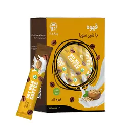 قهوه با پودر شیر سویا پپتینا 10 ساشه ای | آرتینار