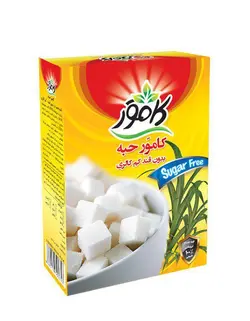 قند حبه ای رژیمی و بدون قند کامور وزن 250 گرم