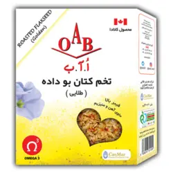تخم کتان بو داده طلایی OAB وزن 200 گرم
