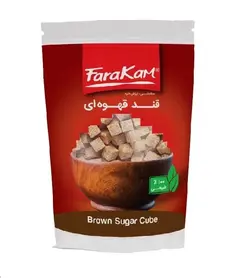 قند قهوه ای زیپ دار فراکام 400 گرمی