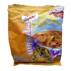 برگه پروتئین سویا با طعم زعفرانی هلسوی  وزن 100 گرم