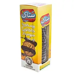 بیسکویت کاکائویی سبوس دار چند غله ستاک وزن 370 گرم